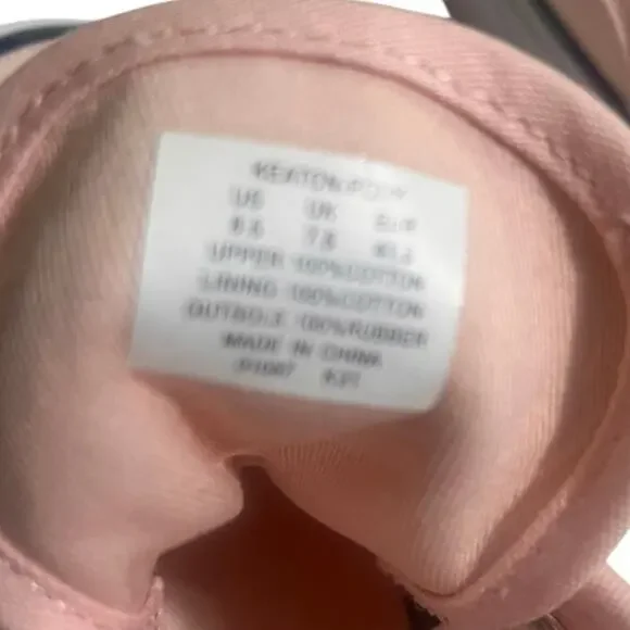 Ralph Lauren Pink Men’s Keaton Canvas Leather Trim Sneakers NWB